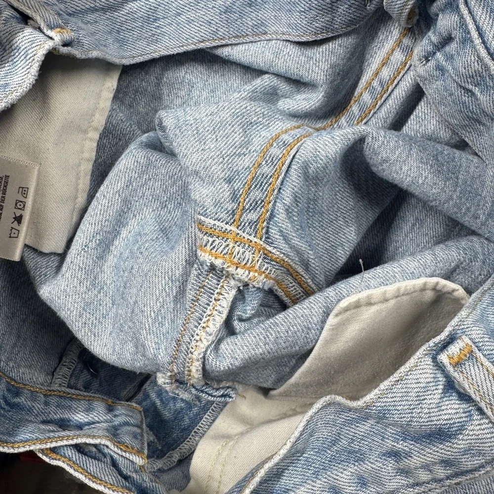 Agolde Jamie High Rise Tapered Intentionally Distressed 100% Cotton Jeans 27 - Picture 14 of 16